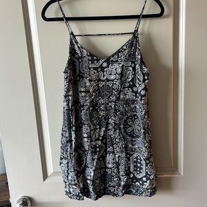 Francesca’s Collections Plaid Black Dress